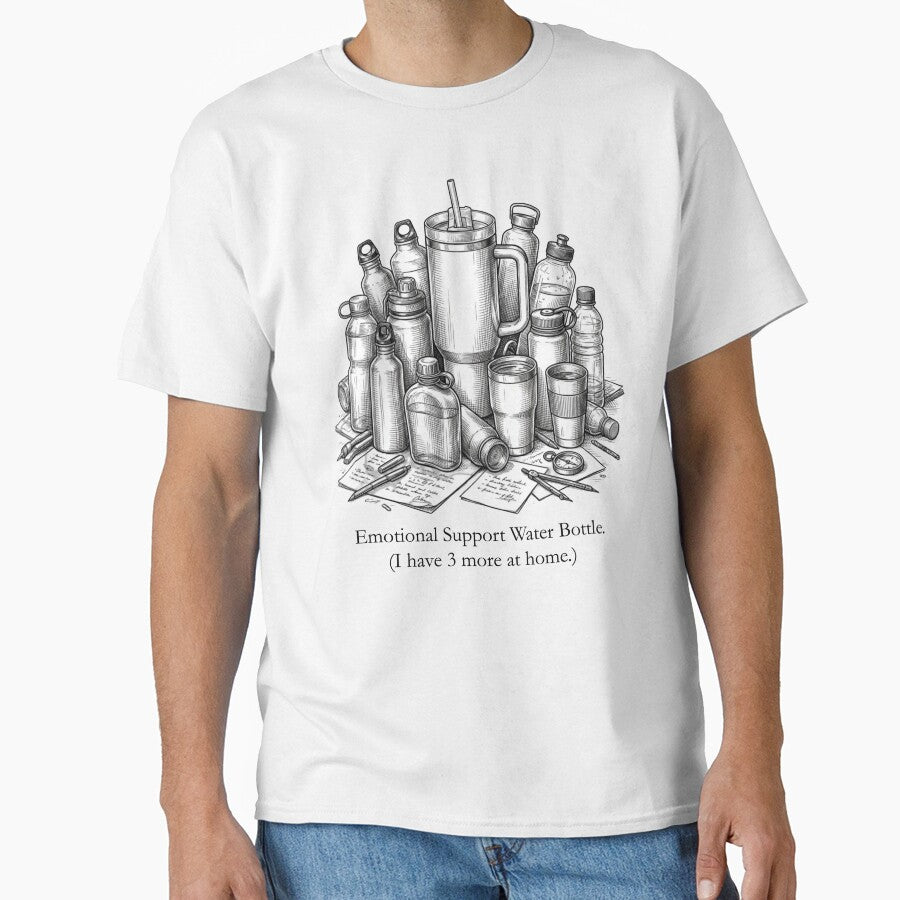 Emotional Support Water Bottle - The Hydration Obsession Tee by Zion by Carvalho