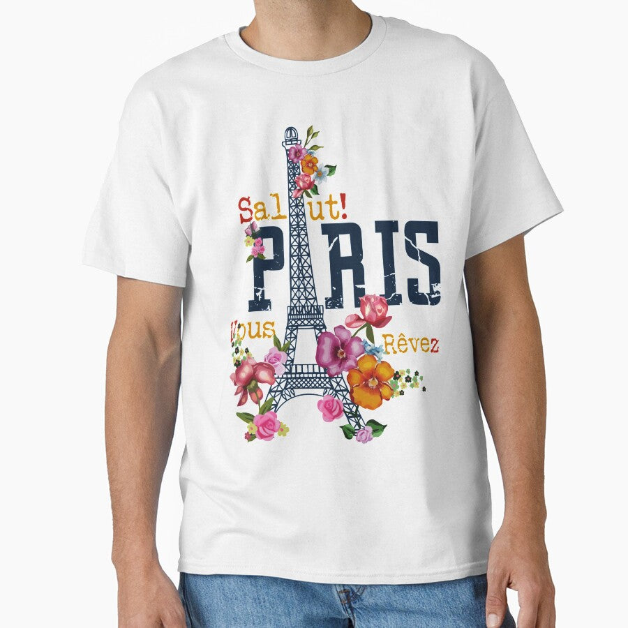 SALUT PARIS amazing classic and premium design t-shirt by abdallatigle