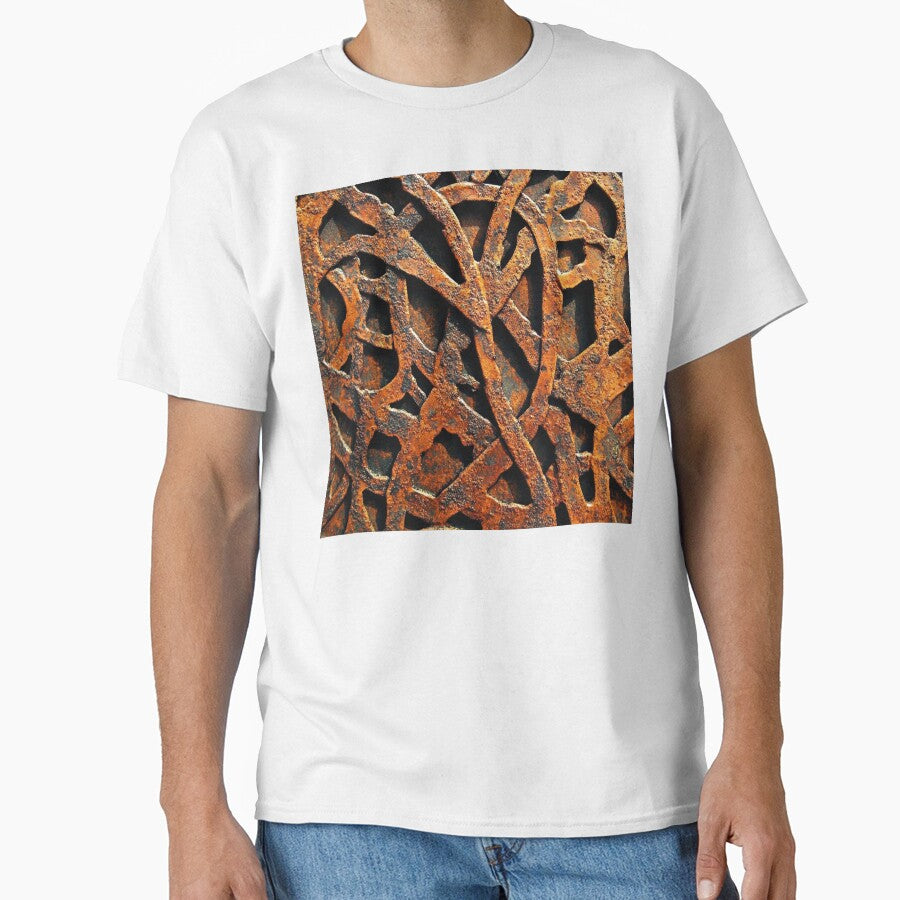 Industrial Urban Rusted Hues Metallic-Like Design Abstract by DEC02