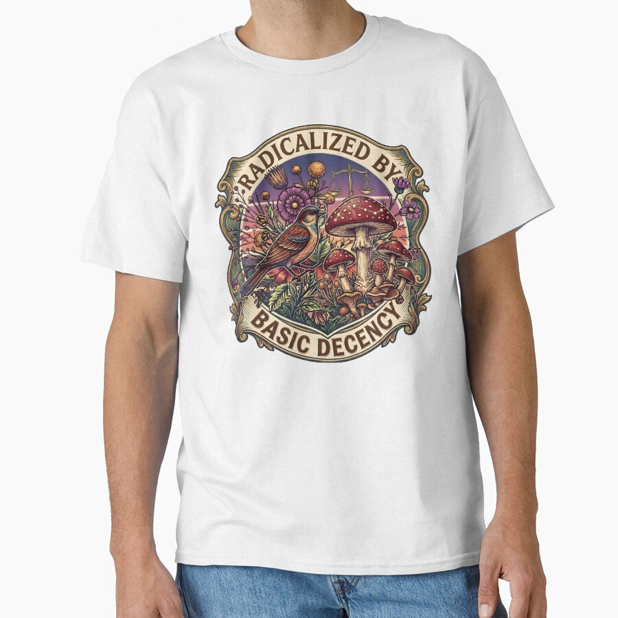 Radicalized by Basic Decency Peace Dove Equality Funny Feminist Activist by gear-posters