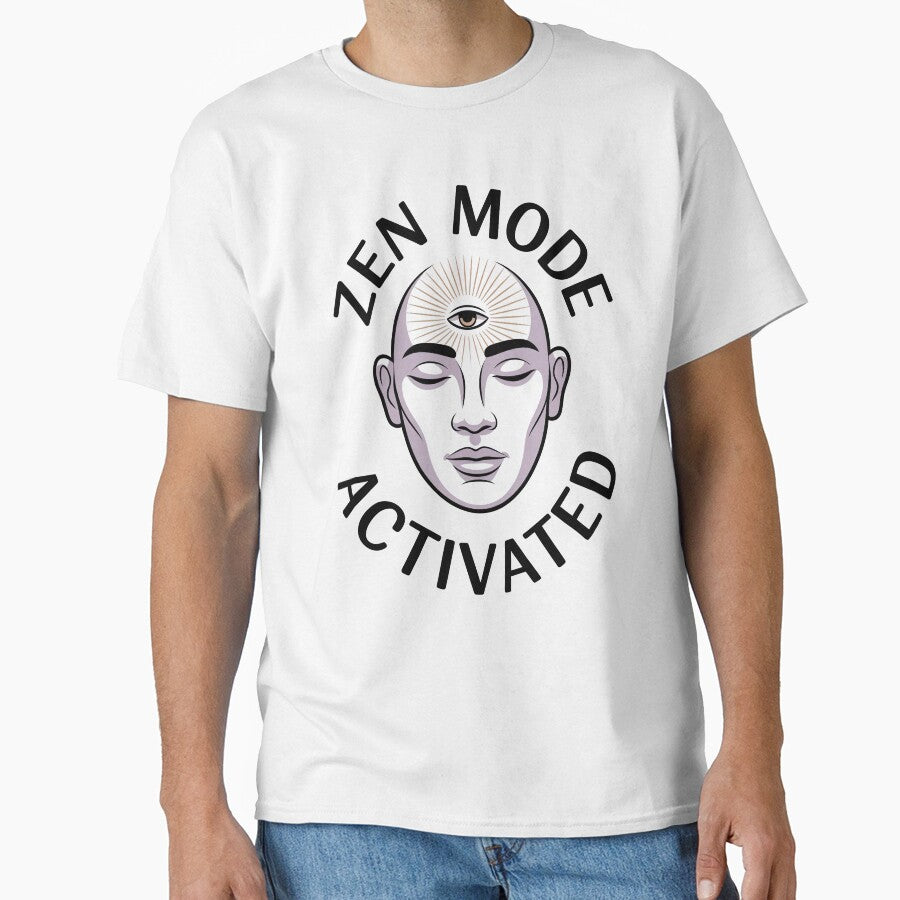 Zen Mode Activated Eye Face with for Stress Relief by 108stillness