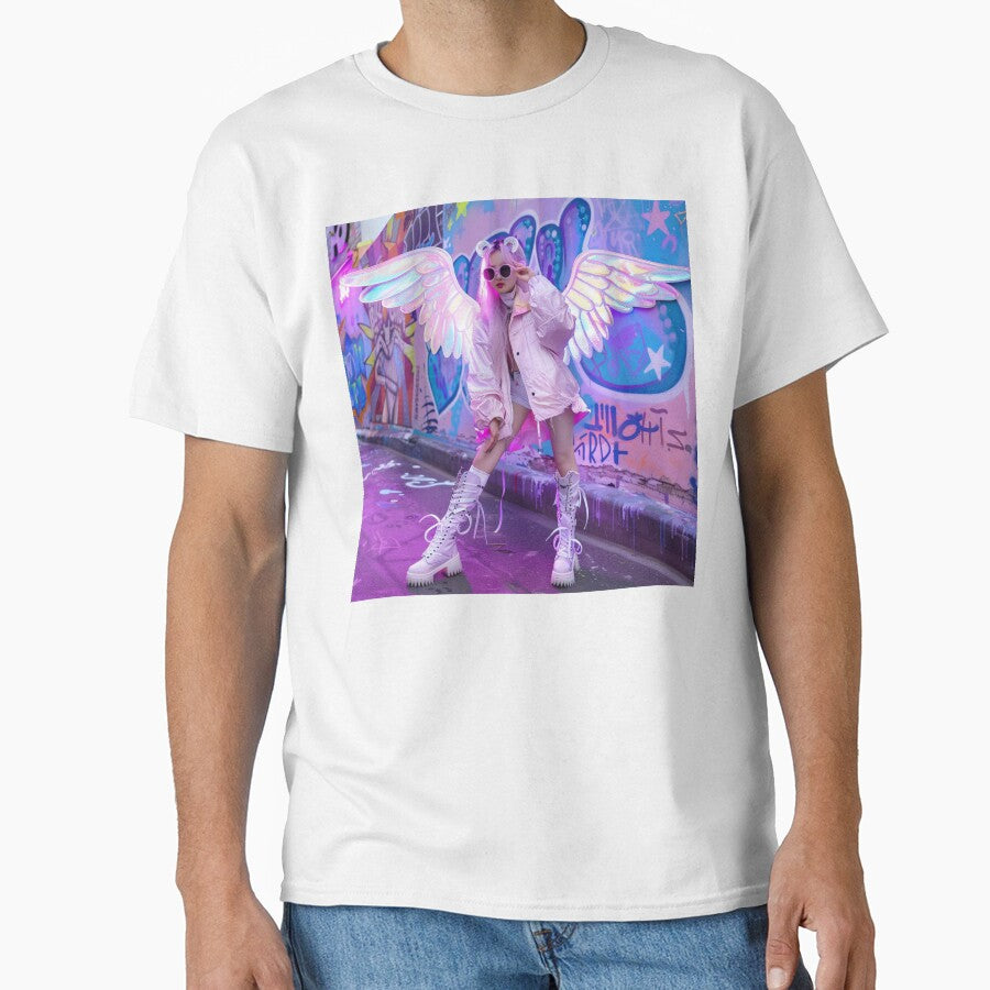 Kawaii Street Angel in Holographic Wings 홀로그램 날개를 단 귀여운 스트리트 엔젤 by 리나