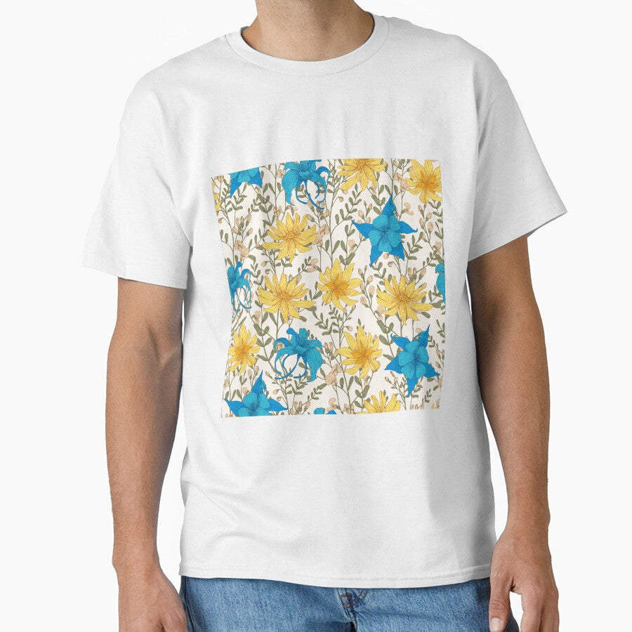 Vintage Meadow Flowers Pattern, by nouveaudecor