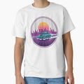 Retro Futuristic Hover Tank Neon Sunset Cyberpunk Style. by The-T-In-Retro