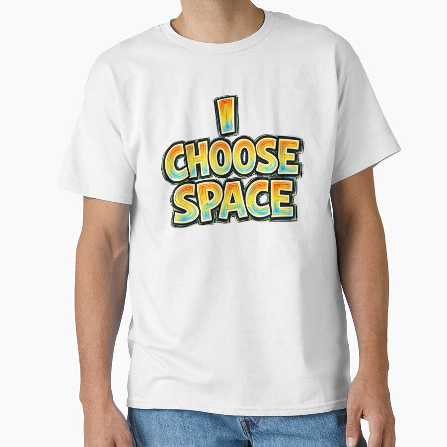 I CHOOSE SPACE – hand drawn childlike typography by Mac Sketches