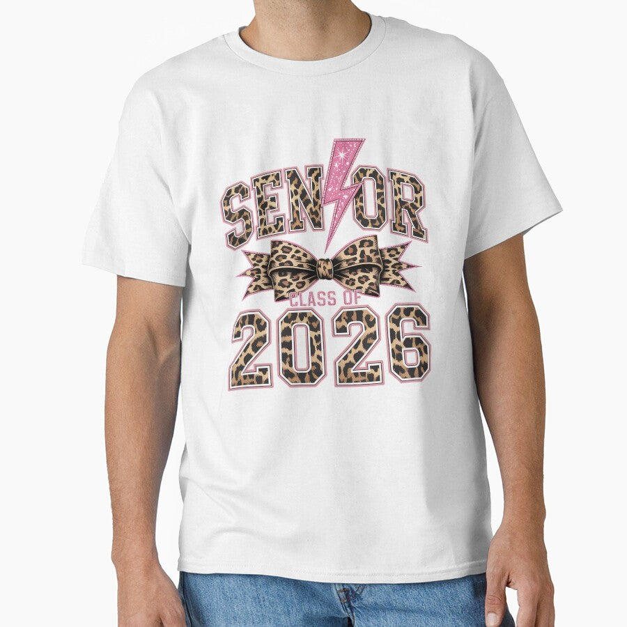 Senior Class of 2026 Leopard Print Graduation Girl Graduate by BlassmausArt
