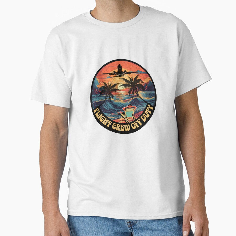 Flight Crew OFF DUTY  retro - Captain Pilot First Officer Flight Attendant Cabin Crew by AviationArtists