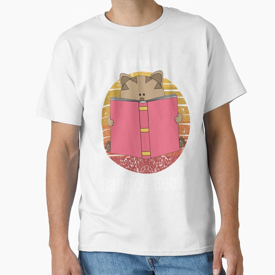 vintage I read what I want funny cat reading banned books by Ovrostore