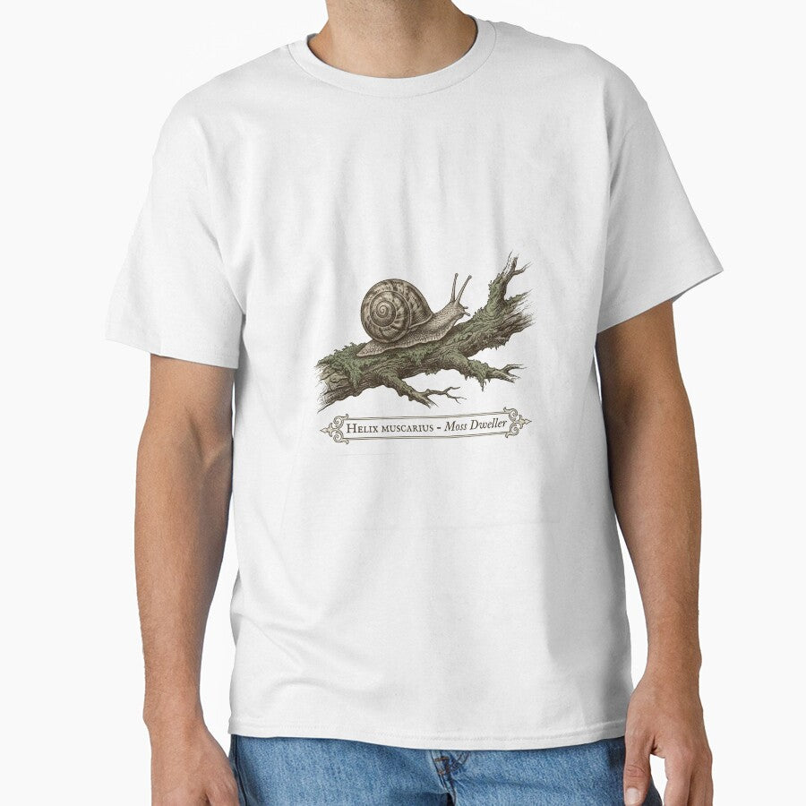 Antique Snail Specimen Illustration - Goblincore Naturalist Field Guide by FightStamp