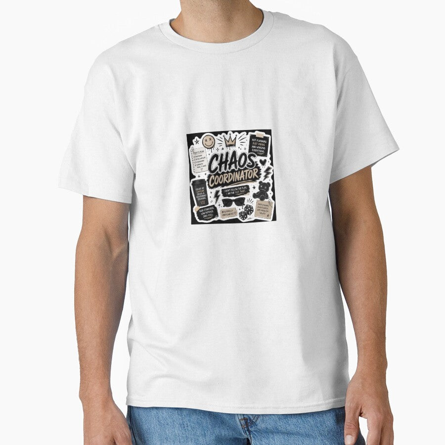 Chaos Coordinator | Professional Overthinker Gen Z Sticker by Ananyamalik12