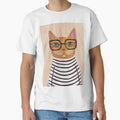 Ginger Hipster Cat by KilkennyCat Art