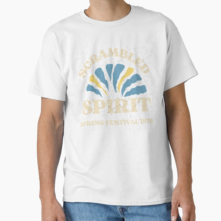 Scrambled Spirit – Retro Spring Festival 1978 Graphic Tee by Ninjamekoro