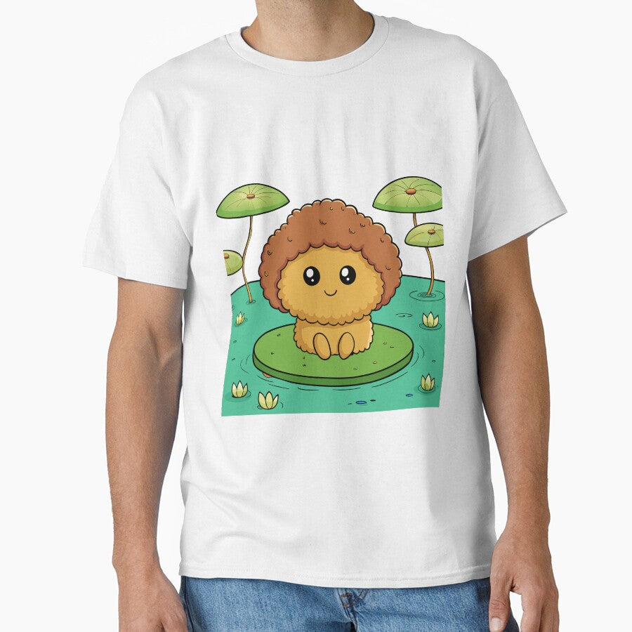 Fluffy Mushroom Sitting on a Lily Pad by omerfdln34