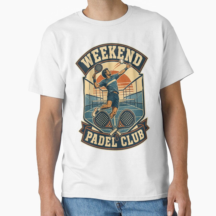 Weekend Padel Club Vintage Badge by CourtCStore