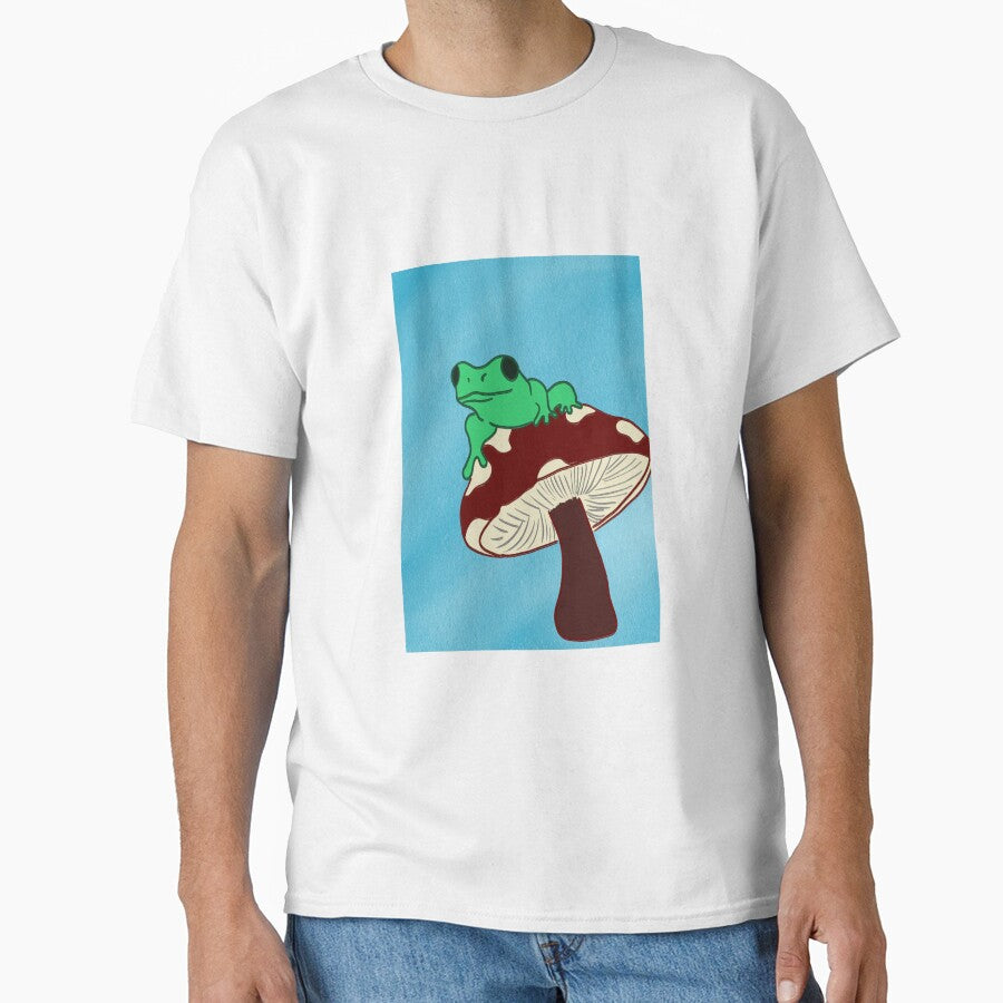 Frog on mushroom by BrookesGallery