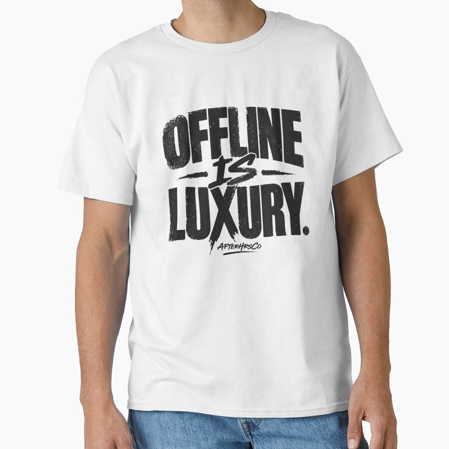 Offline Is Luxury - AfterHrsCo Boom Bap Inspired Streetwear Graphic Offline is Luxury by AfterHrsCo
