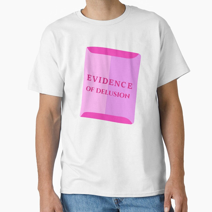 Evidence of Delusion Sticker | Funny Coquette Legal Aesthetic | Pink Folder Design by JusticeForSale