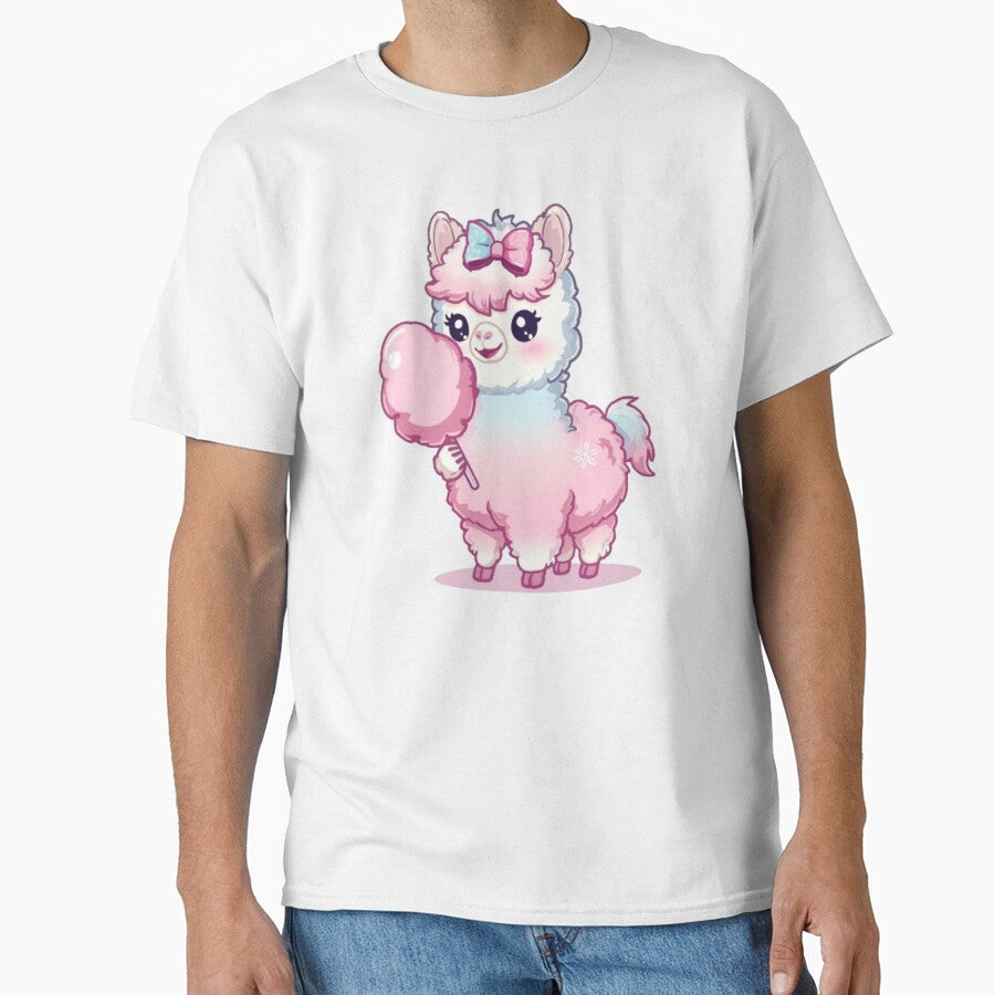 Kawaii Cotton Candy Alpaca | Cute Chibi Alpaca Sticker by Stylestickers55