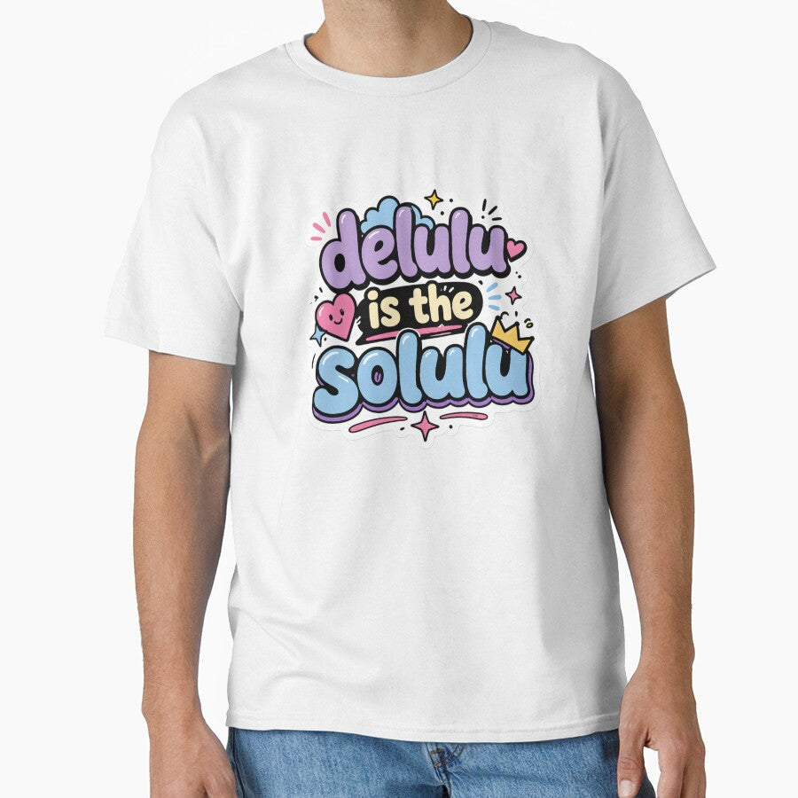Delulu Is The Solulu Cute Retro Graphic by palozashop