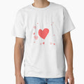 Pink hearts slim fit Essential by DuangpornShea