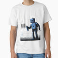 GRAFFITI ROBOT BARCODE BANKSY by T-paw