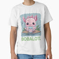 Cute Kawaii Axolotl Boba Blue Pink Expression Summer Fun by DesignByMai