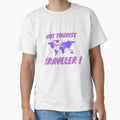 Not tourist - Traveler purple by Soratravels