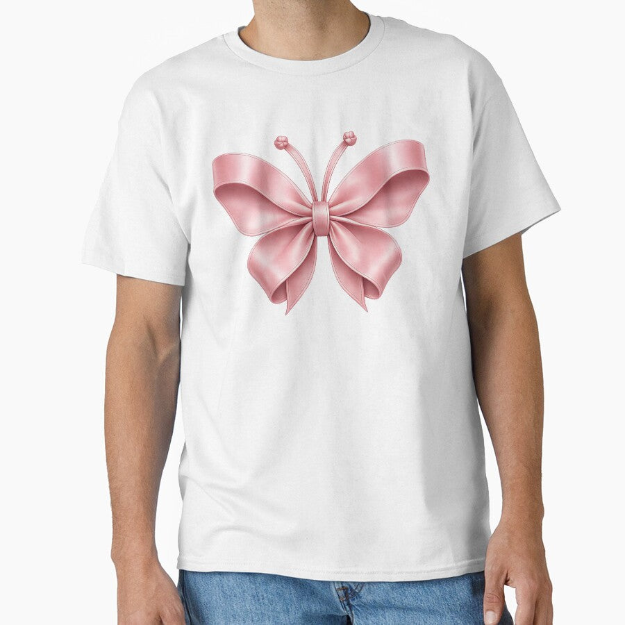 Pink Satin Ribbon Butterfly | Coquette Aesthetic Bow Butterfly by BelievingCreate