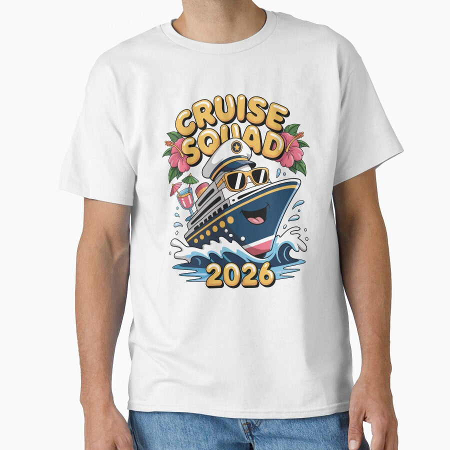 Cruise Squad 2026 Ship Captain Hat Tropical Group Trip by Creative League Ignite