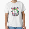 Cute Kawaii Quokka with Flower Lei Waving T-Shirt – Happy Smiles Are Contagious Design by Eytha