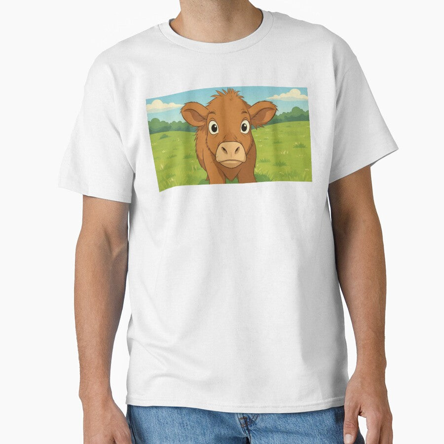Adorable Highland Cow Cute Cartoon Character by scarletpops