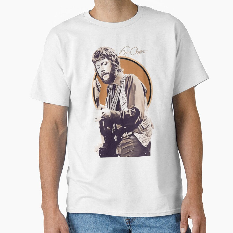 eric clapton – guitarist Oversized Vintage Portrait Electric Blues Style by cautrapinacka