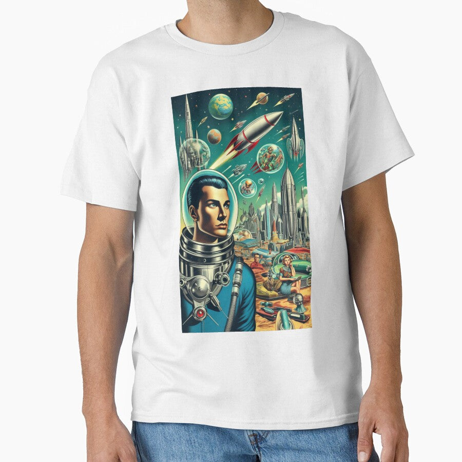 vintage sci fi artwork by Dominika Farkašová
