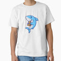 Funny Shark Eating Pizza Slice by Andreaster