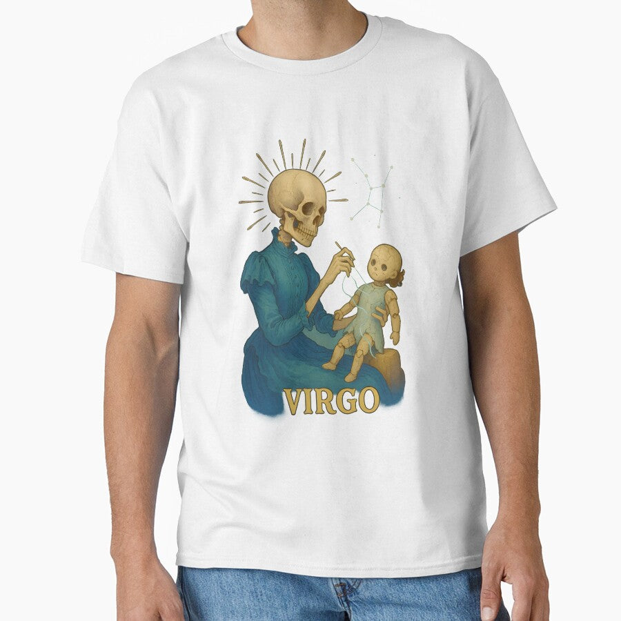 Virgo Skeleton Sewing a Broken Doll by Ironicdoll