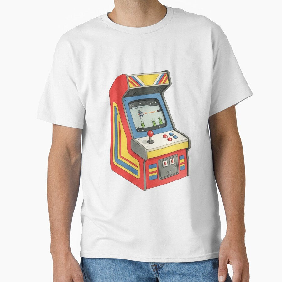 80s Retro Arcade Machine Classic Gaming Illustration by Pasteltone