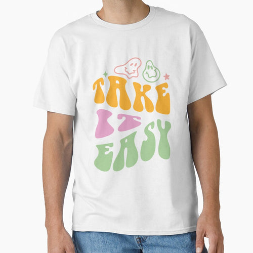 'Take It Easy' Retro Style Typography with Vintage Colors by Noma-Design