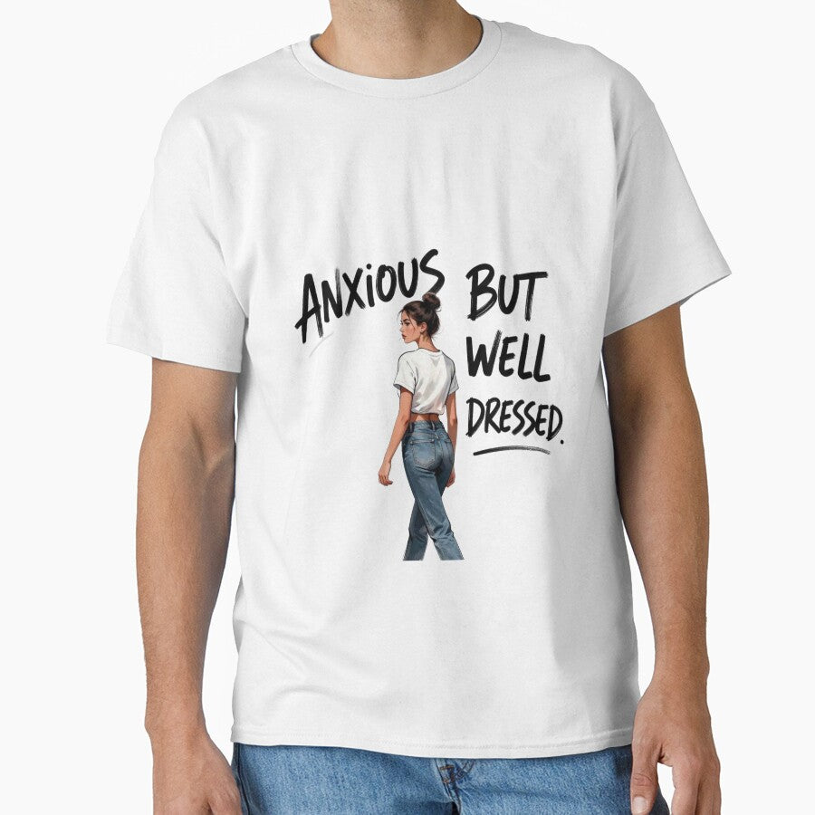 Anxious But Well Dressed Fashion Illustration by BrainStaticClub