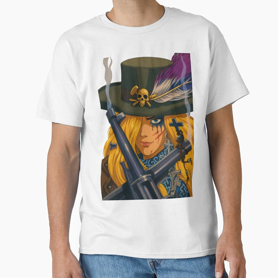 Gothic Gunslinger Fan Art | Dark Western Cowgirl Portrait | Classic Western Animation Style by  Hollow Moon Studios.