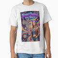Hippy Chicks From Space - Psychedelic Space Hippie Girl with Peace Sign by David Brookes Digital