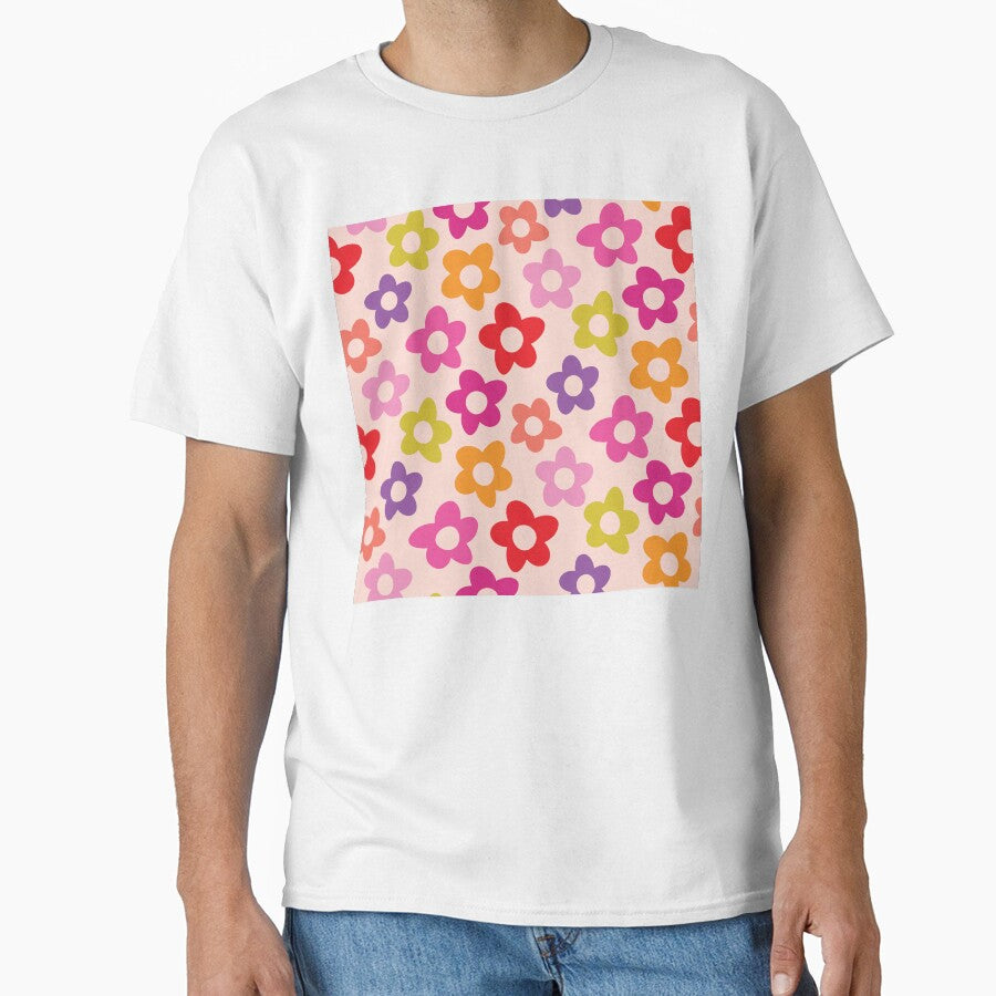 Groovy Rainbow Floral Pattern by newburyboutique