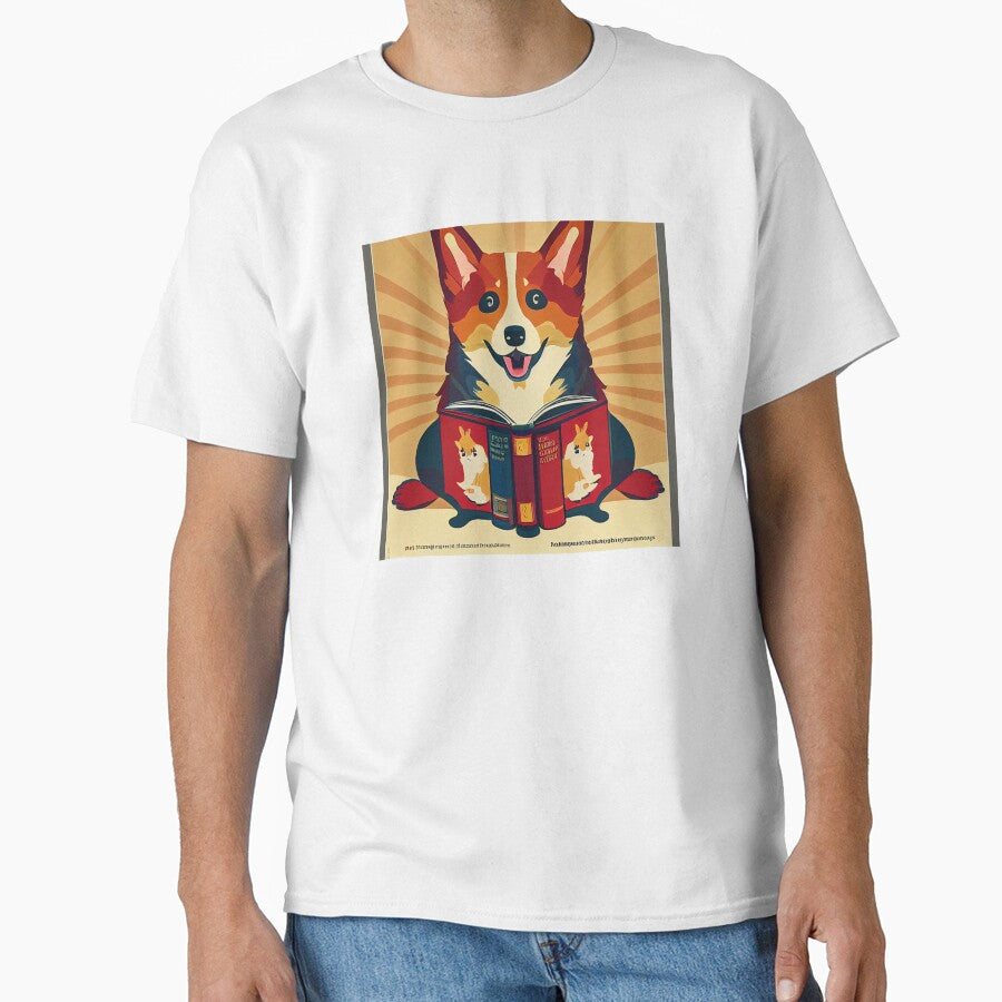 Corgi in a library by Aliveforfun