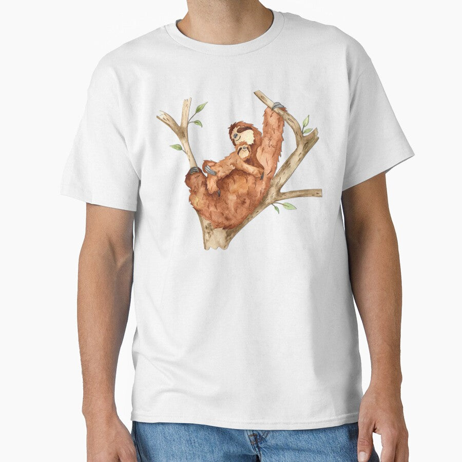 Sloth and Baby Sloth by Pavnud