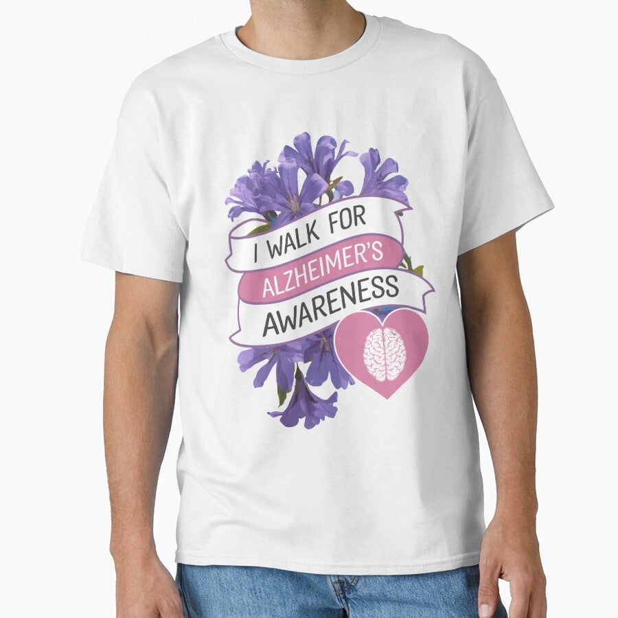 I Walk for Alzheimer's Awareness Support Tee by Tariq1986