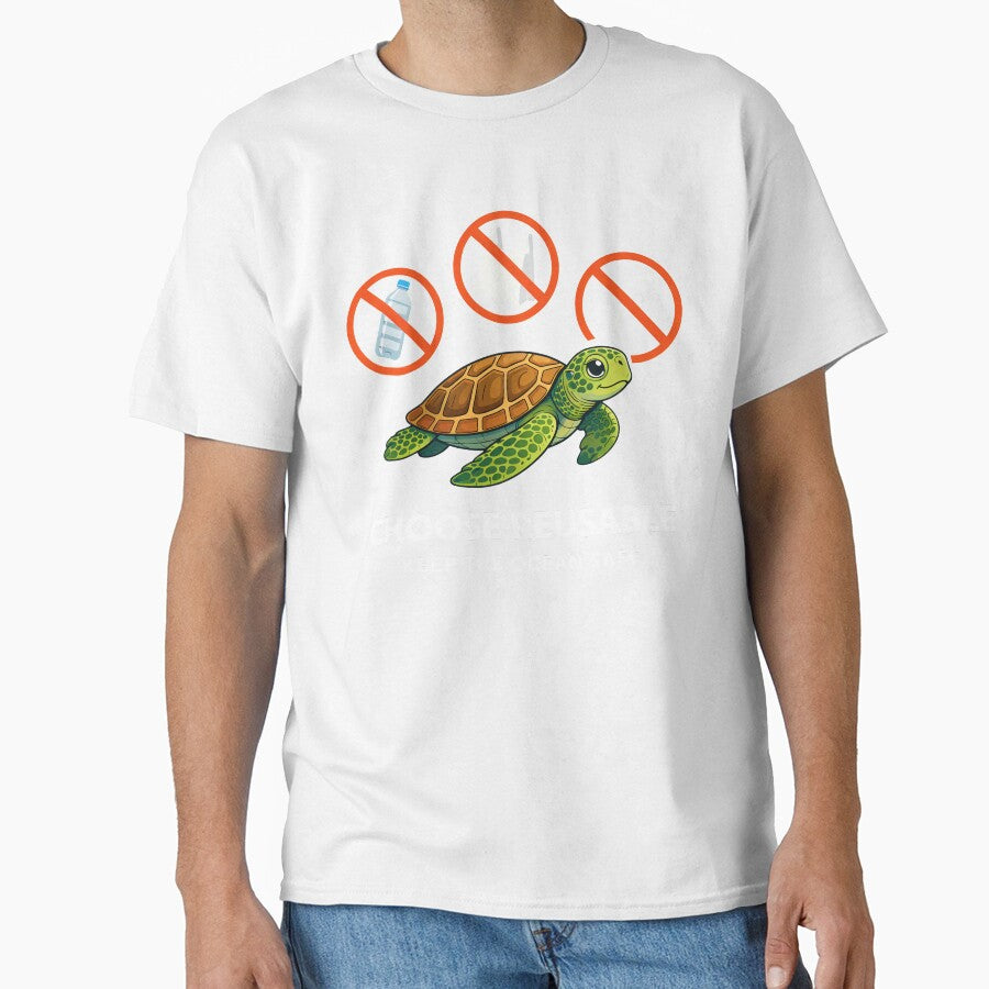 No Plastic Sea Turtle Ban Single Use Plastic Eco Art by zoughlal