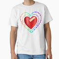 Hippie loveheart rainbow typography by CutieBlue