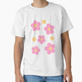 Pink and Yellow Retro Groovy Flowers by thepaisleyswan