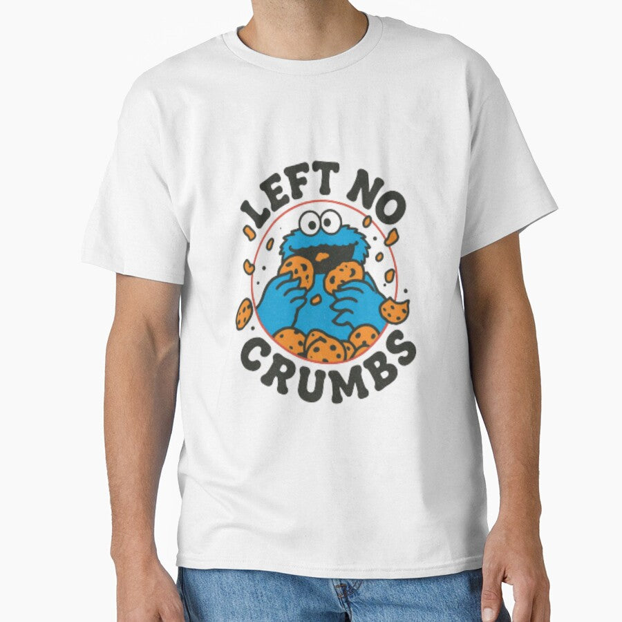 Blue Cookie Monster — Funny Cartoon Monster Jumping on Chocolate Chip Cookies by Colorful-Garden