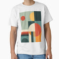 Retro Artwork cubism circles geometric 70s palette by Sara-Design2