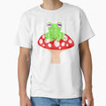frog on mushroom by iva